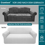 GRANBEST raztegljiva prevleka za dvosed - kremno bela | Shoptok.si