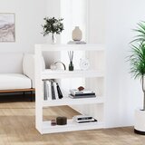  The Living Store Knjižna omara/pregrada bela 80x30x103,5 cm trdna borovina - Knjižna Omara, (21431202) Cene