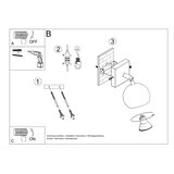 Sollux SL.0437 - Zidni reflektor OCULARE 1xGU10/10W/230V | Eponuda.com