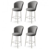 Hanah home set barskih stolica Fora, 4 dijela, siva | Eponuda.ba