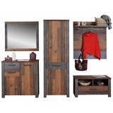 Zandiara Garderobna Klop Ontario, Barva Hrasta, Siva | Shoptok.si