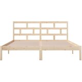  Okvir za krevet od masivnog drva 120 x 190 cm mali bračni | shoptok.hr