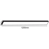  LED plafonsko svetlo LED/32W/230V 4000K 120x7 cm crna | Eponuda.com