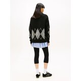 Tommy Jeans Pulover svijetlosiva / crna / bijela | shoptok.hr