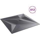  Zidne panele Zvijezda 12 pcs Zvijezda siva 50 x 50 cm XPS pjena | shoptok.hr