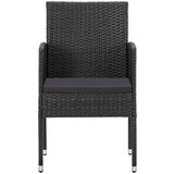  5-dijelni vrtni blagovaonski set crni | shoptok.hr