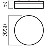  Redo 01-3727 - LED plafonsko svetlo FRISBI LED/12W/230V 3000/4000K IP44 hrom | Eponuda.com