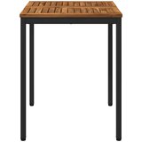  Stol za večeru u vrtu Prirodna i crna 60 x 60,5 x 75 cm | shoptok.hr