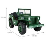  Auto na akumulator Retro Military - 4x4 - zeleni | shoptok.hr