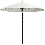 Vanjski suncobran s aluminijskim stupom 270 cm pješčano bijeli | shoptok.hr