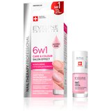 Eveline nail therapy 6in1 care&colour shimmer pink 5ml cene