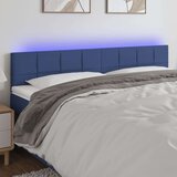  Posteljno vzglavje modro 160x5x78/88 cm blago, (20932281) Cene