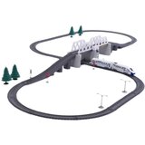 Lean Toys Električni vlakec z dvižnim mostom, tiri 366 cm | Shoptok.si