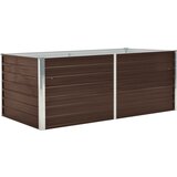 Maison Chic Dvignjeno Cvetlično korito - Cvetlični Lonec 160x80x45cm pocinkano jeklo rjavo, (21789782) | Shoptok.si
