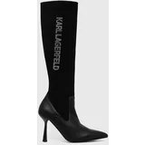 Karl Lagerfeld Elegantni škornji PANDARA II ženski, črna barva, KL31376F