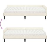  Kotni okvir postelje z matrico Drugo 2 pcs krema Žamet, (5000123528) | Shoptok.si