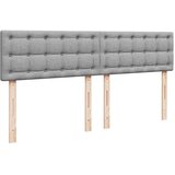 vidaXL Otomanska postelja z vzmetnico siv 160x200 cm blago | Shoptok.si