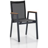 Floriane Garden Ottowa - Grey, Black GreyBlack Garden Chair Set (6 Pieces) Cene