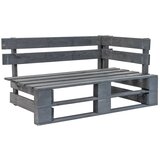 The Living Store Kavč dvosed iz palet z blazinami siva impregnirana borovina - Kavč Iz Palet, (21494285) | Shoptok.si