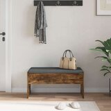  Haldna klop z blazino Dimljeni oreh 83 x 38 x 40 cm, (5000155655) | Shoptok.si