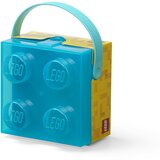 Lego kutija za užinu sa ručkom: Prozirno svetlo plava | Eponuda.com