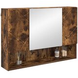  Ogledalo ormar Dimljeni hrast 80 x 17 x 55 cm Konstruirano drvo | shoptok.hr