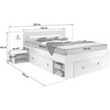 Boxxx posteljna garnitura 140 cm x 200 cm , bela | Shoptok.si