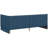  Kutni okvir kreveta s uzglavljem Plava 80 x 200 cm tkanina | shoptok.hr