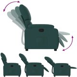  Naslanjač iz temno zelenega blaga | Shoptok.si