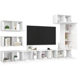 TV 8-dijelni set ormarića bijeli od iverice | shoptok.hr