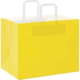  Papirnate vrećice 250 kom s ručkama žute 32x22x24 cm | shoptok.hr