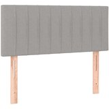  Krevet box spring s madracem LED svjetlosivi 90x200 cm tkanina | shoptok.hr