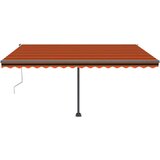  Prostostoječa avtomatska tenda 400x300 cm oranžna/rjava, (20728682) | Shoptok.si