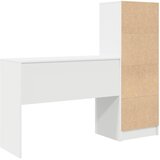  Stol s ladicama s policom s pohranom 2 pcs Bijelo | shoptok.hr