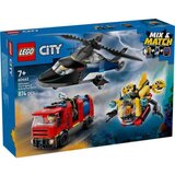 Lego city helicopter, fire truck and submarine remix ( LE60462 )