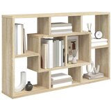  Zidna polica boja hrasta sonome 85x16x52,5 cm konstruirano drvo | shoptok.hr