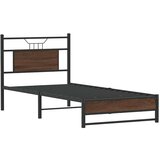  Okvir kreveta bez madraca smeđa boja hrasta 90x190 cm drveni | shoptok.hr