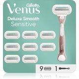 Gillette Venus Deluxe Smooth Sensitive brivnik + nadomestne britvice 9 kos | Shoptok.si
