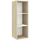 vidaXL Stenska TV omarica sonoma hrast in bela 37x37x107 cm iverna pl., (20733395) Cene