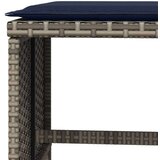  Vrtni stolci s jastucima 4 kom sivi 40x40x35 cm od poliratana | shoptok.hr