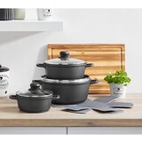 Homeware Profession. set posod turin aluminij, nerjaveče jeklo 3-delni | Shoptok.si