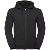 RUSSELL Men's Authentic Melange Zipped Hooded Sweat