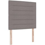  LED okvir za krevet s madracem Sivosmeđa 120 x 190 cm Tkanina - Sivosmeđa 120 x 190 cm Dizajn linija | shoptok.hr