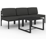  4-dijelna vrtna garnitura s jastucima aluminijska antracit | shoptok.hr