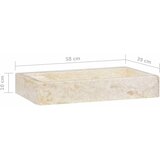  Umivaonik krem 58 x 39 x 10 cm mramorni Slike