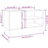  Ormarić za ploče boja hrasta 84,5x38x48 cm konstruirano drvo Smeđa 84.5 x 38 x 48 cm | Shoptok.si
