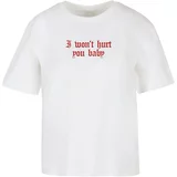 Miss Tee Women's T-shirt I Won't Hurt You Baby - white