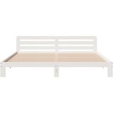 vidaXL Posteljni okvir brez vzmetnice bel 180x200 cm trdna borovina | Shoptok.si