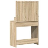  Toaletni stol s LED svjetlima u boji Sonoma hrasta 79x41x135 cm | shoptok.hr