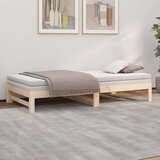  Dnevni ležaj na izvlačenje 2x (80 x 200) cm od masivne borovine | shoptok.hr